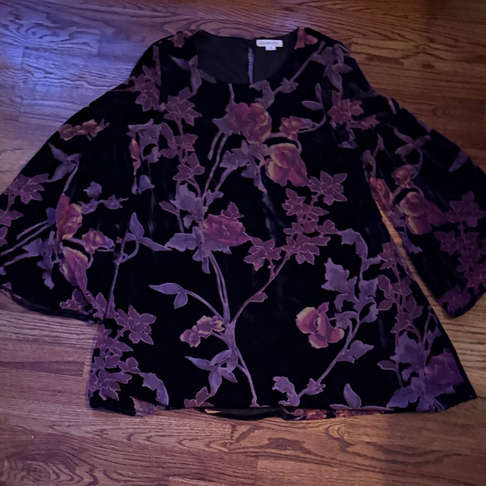 Floral Velvet Women Dress